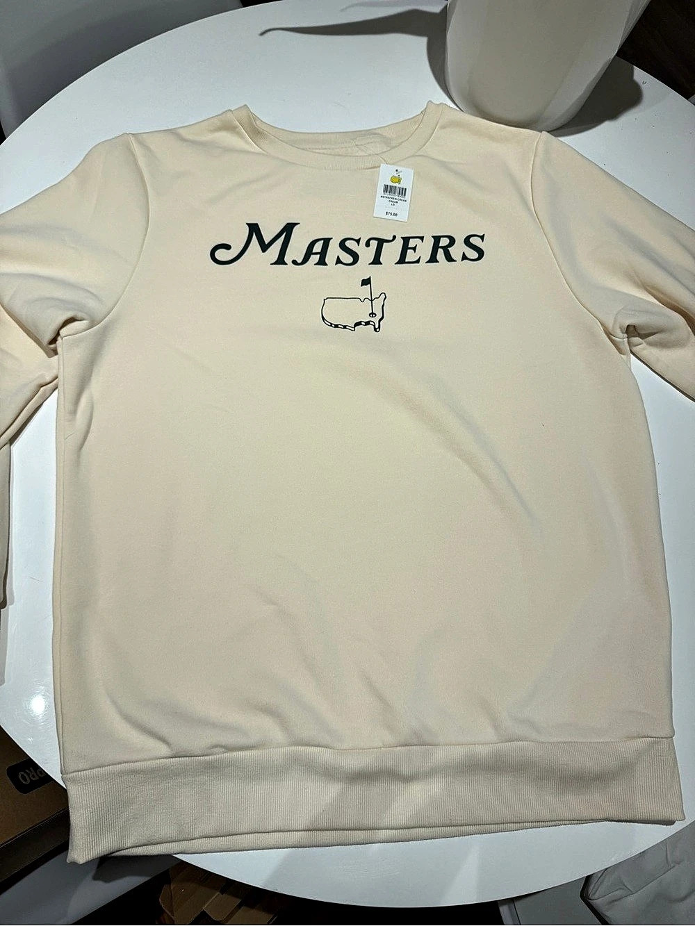 ✨ NWT 2026 Official Masters Tournament Augusta National Cream Crewneck Sweatshir